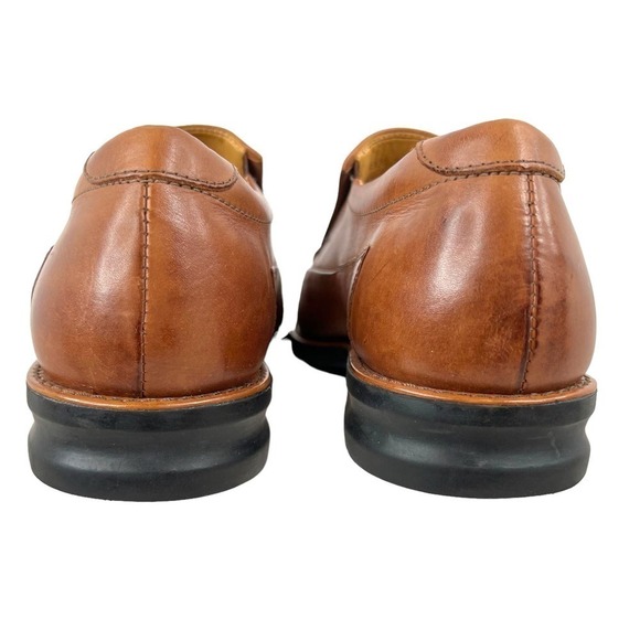 SANDRO MOSCOLONI Plain Toe Slip On Ambrose in Berwyn Tan Men's Size 41 = 8 - Picture 7 of 14
